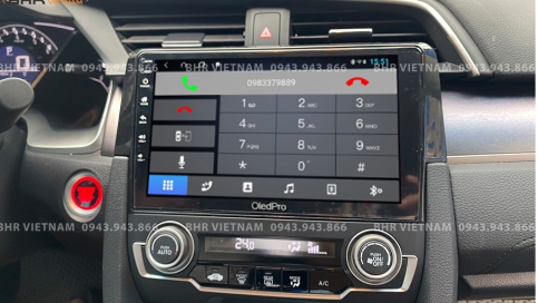 Màn hình DVD Android liền camera 360 xe Honda Civic 2017 - nay | Oled Pro X8S 